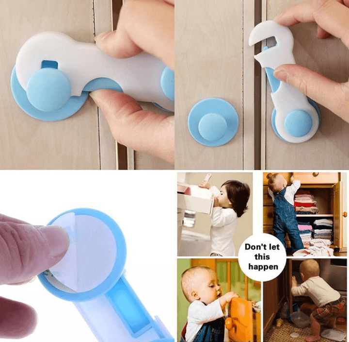 Child Safety Lock for Cabinets & Drawers & Fridge| Baby Safety Cabinet Lock Pakistan