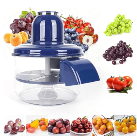 Automatic Electric Fruit Peeler Machine One-Touch Grape, Plum, Tomato & Garlic Peeling Device with Storage Bowl