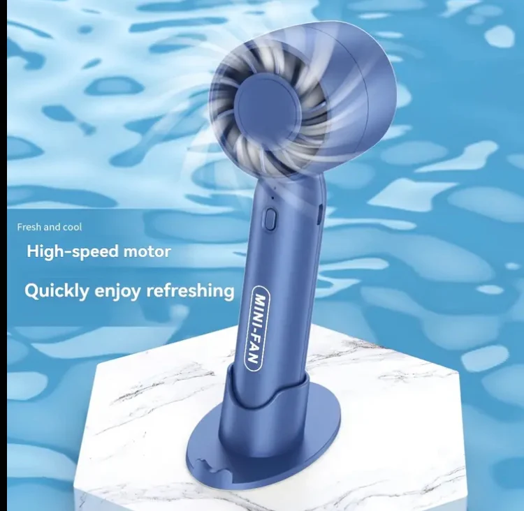 Portable Mini Rechargeable Fan with Three Wind Speed Gears