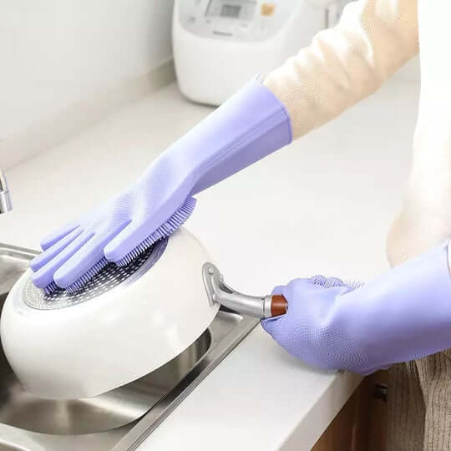 Silicone Washing Gloves