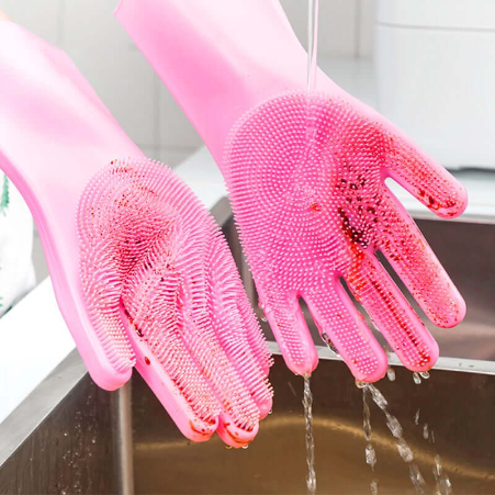 Silicone Washing Gloves