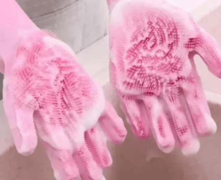 Silicone Washing Gloves