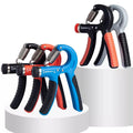 Adjustable Resistance Hand Gripper 5-60kg Black ABS