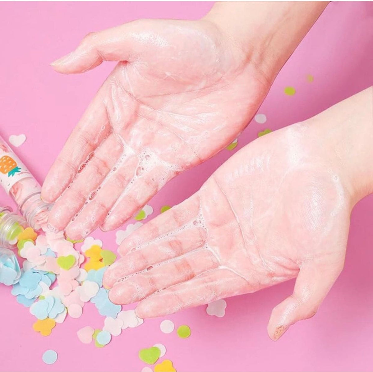 Portable Disposable Soap Paper Flakes in Flower Tube Bottle | Travel-Friendly Handwashing Sheets for Outdoor & Daily Use