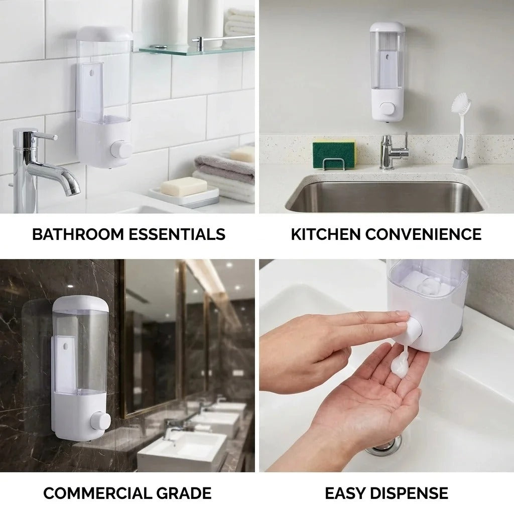 Wall-Mounted Manual Press Soap Dispenser  capacity 250ml