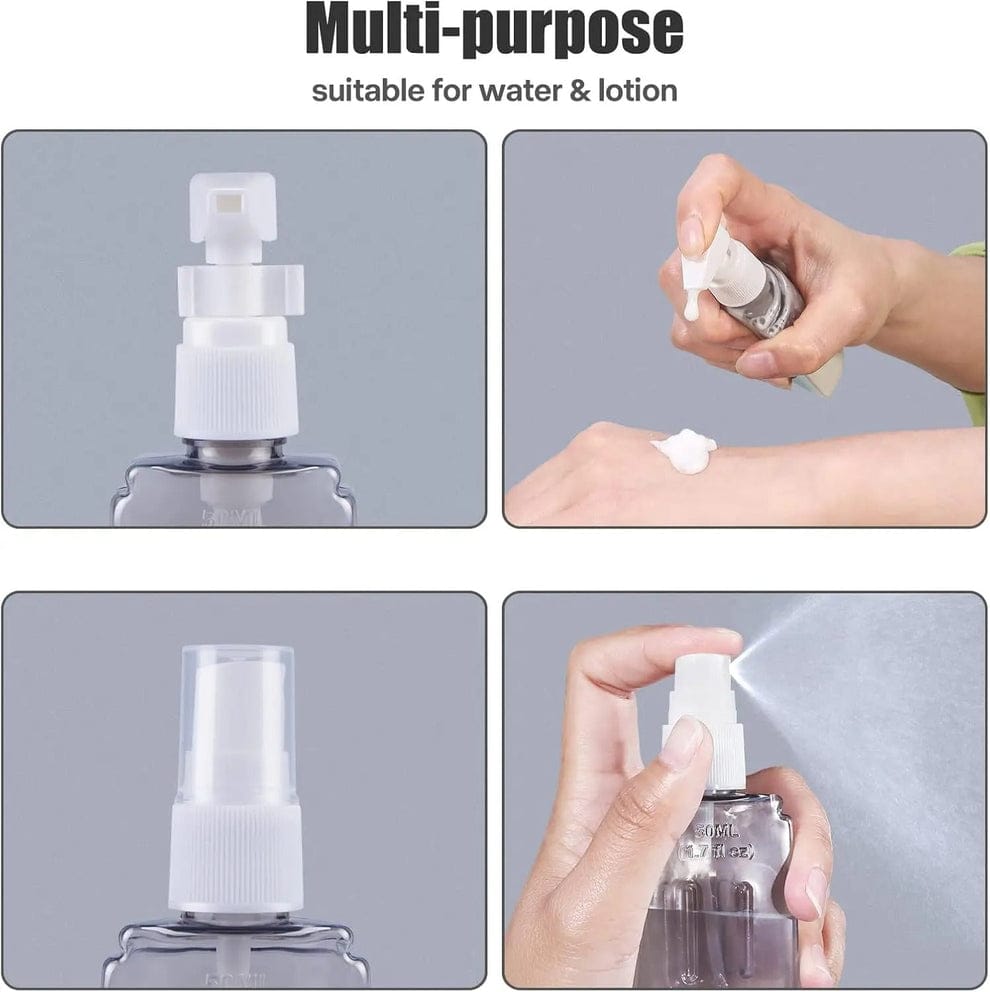 4 in 1 Travel Leak Proof Refillable Liquid Bottles with Stand Random Colors