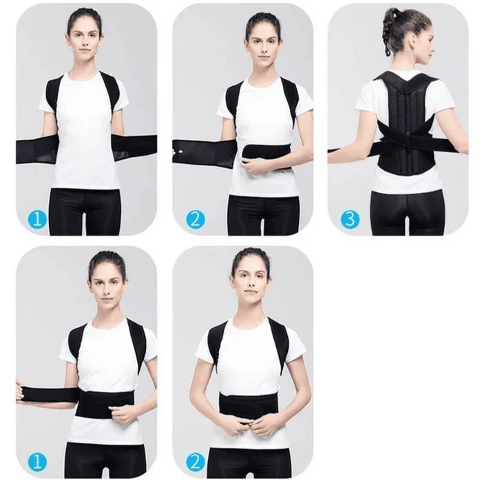 Back Posture Corrector Belt (With Metal Rods)