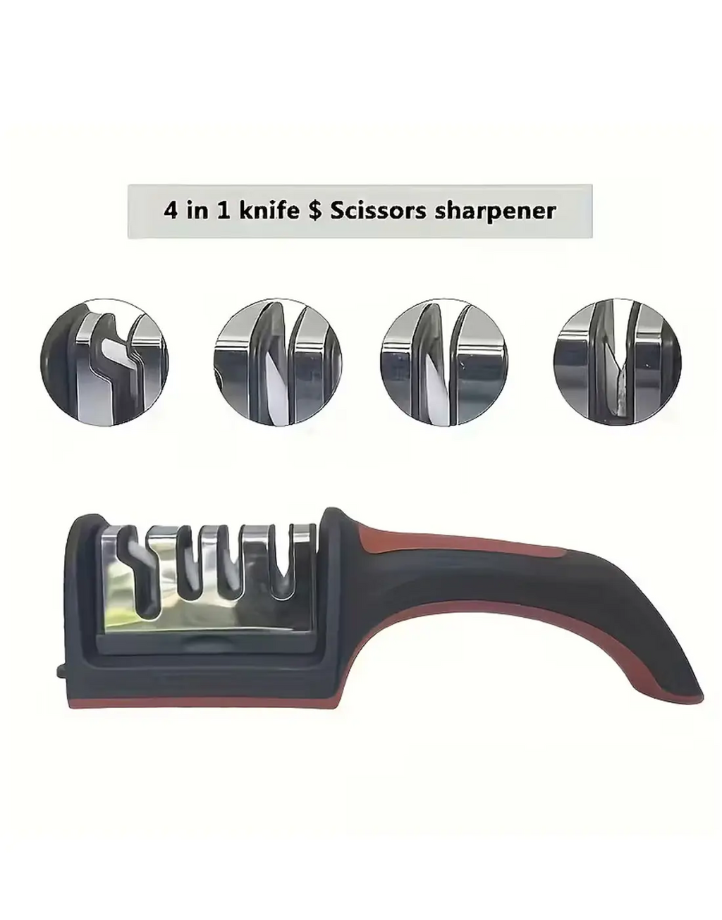 Professional  Knife Sharpener - Tungsten Steel, Diamond & Ceramic Sharpening Stones for Kitchen Knives